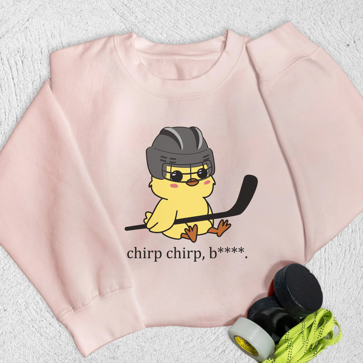 Chirp Chirp Sweatshirt S / Pale Pink Sweatshirt