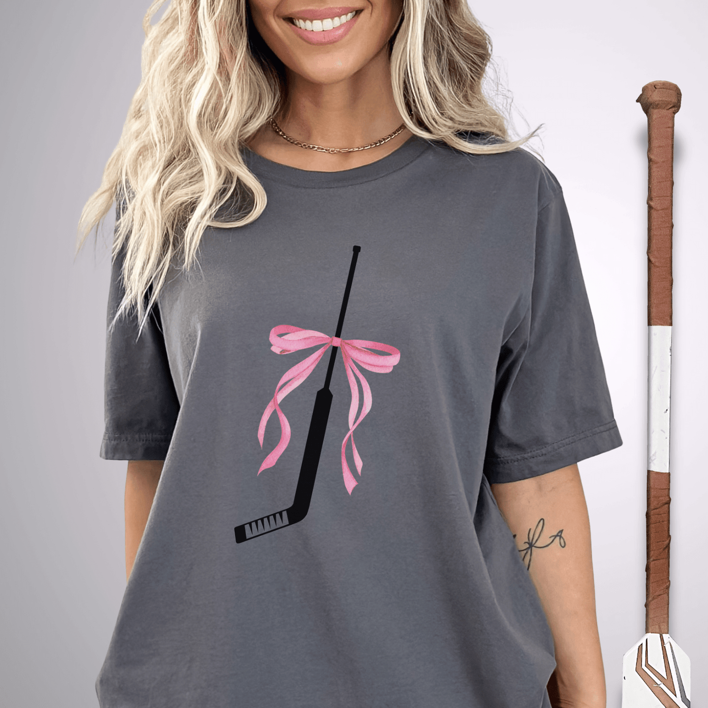 Coquette Goalie Stick T-Shirt Asphalt / S T-Shirt