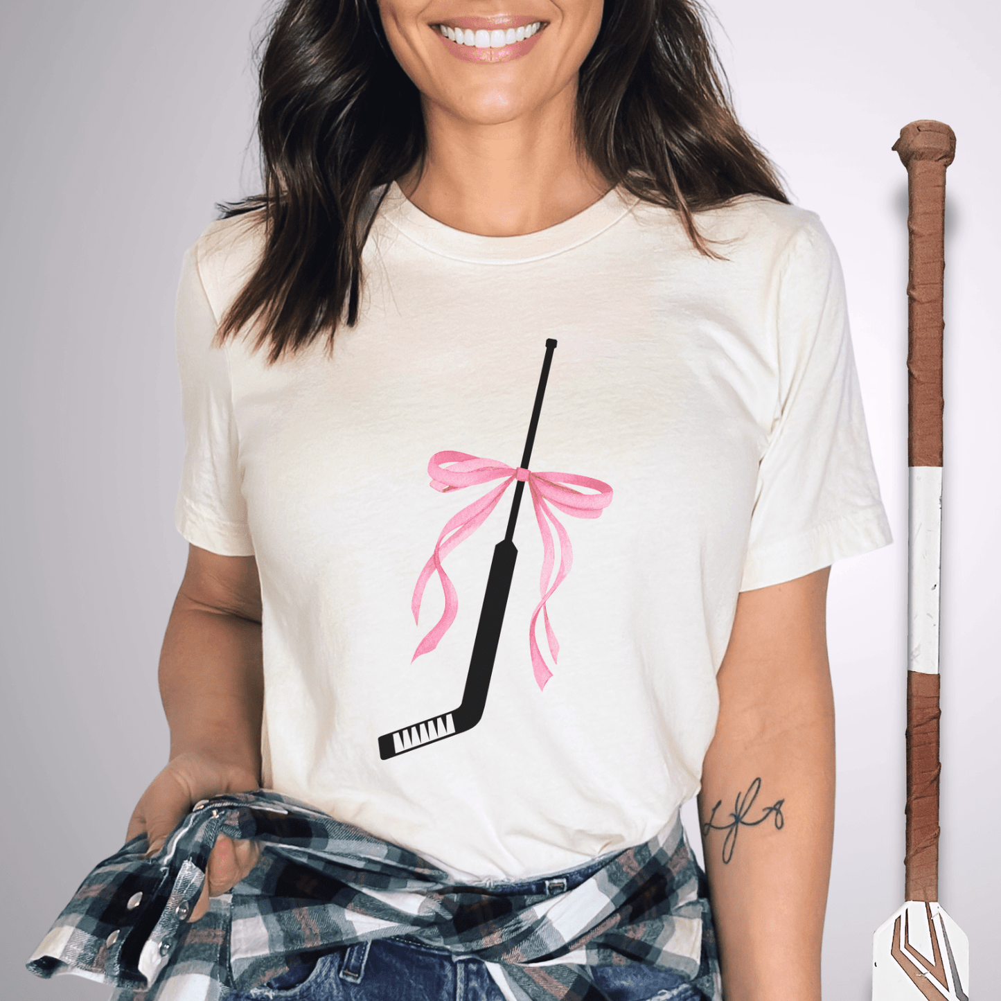 Coquette Goalie Stick T-Shirt Natural / S T-Shirt