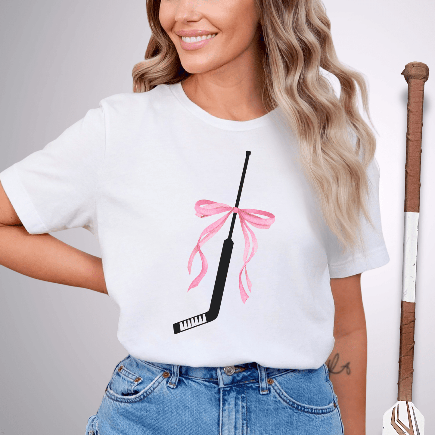 Coquette Goalie Stick T-Shirt White / S T-Shirt