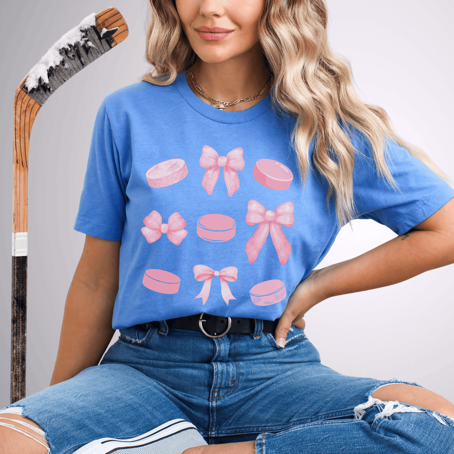 Coquette Pucks T-Shirt Heather Columbia Blue / S T-Shirt