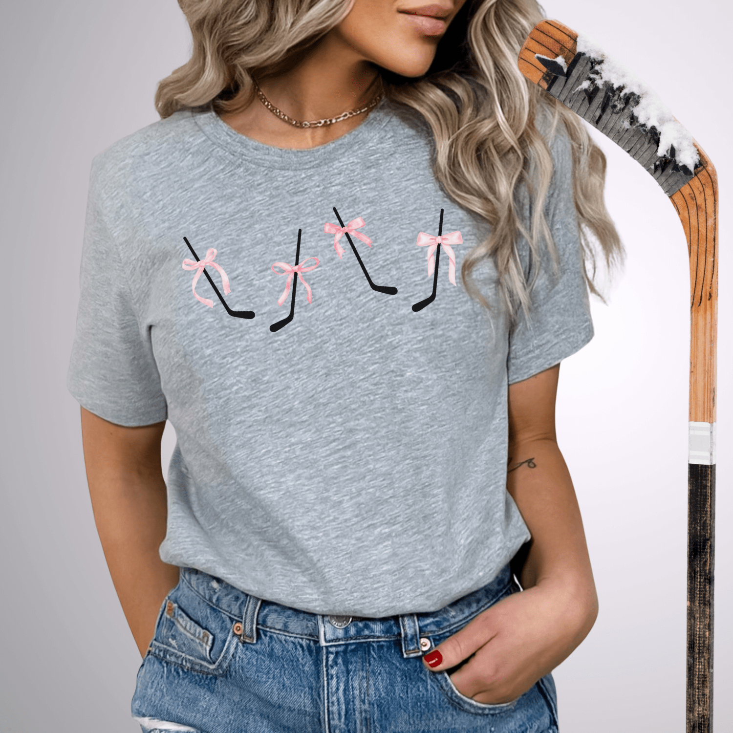 Coquette Sticks T-Shirt Athletic Heather / S T-Shirt