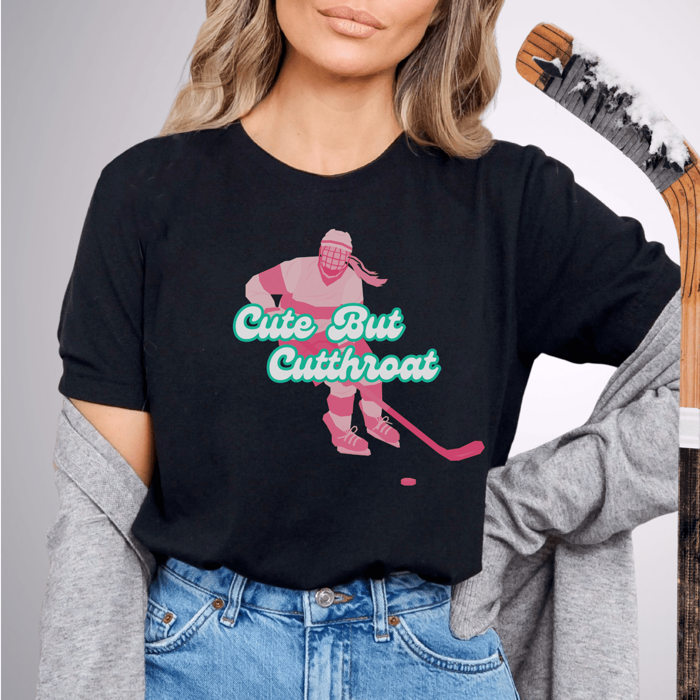 Cute but Cutthroat T-Shirt Black / S T-Shirt