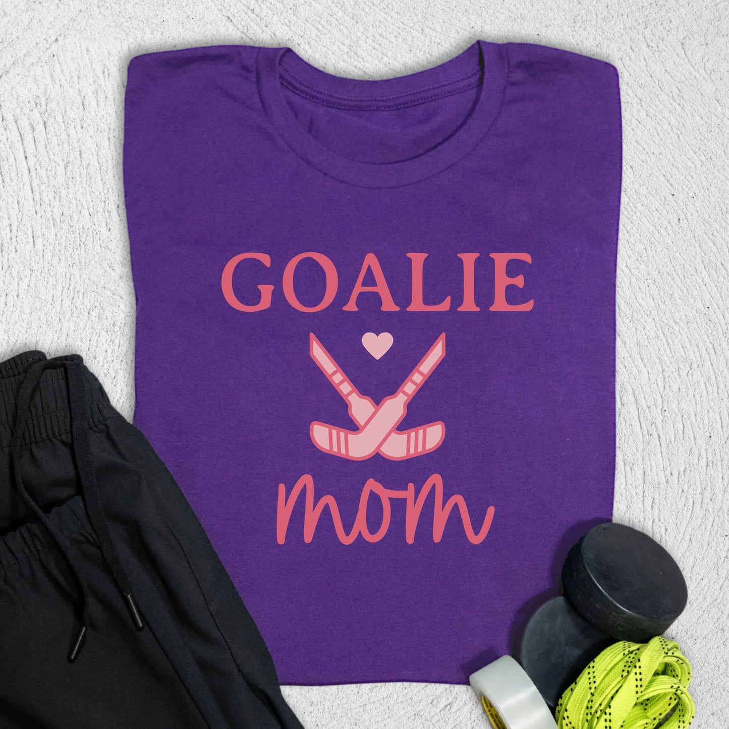 Cute Goalie Mom T-Shirt Team Purple / S T-Shirt