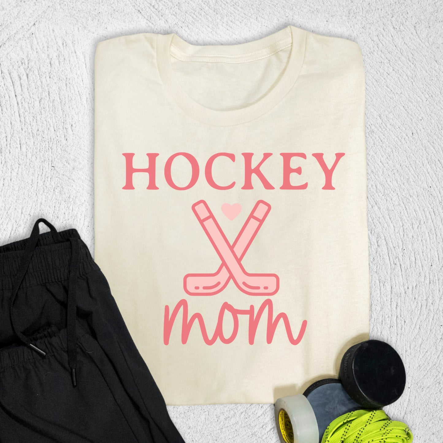 Cute Hockey Mom T-Shirt Natural / S T-Shirt