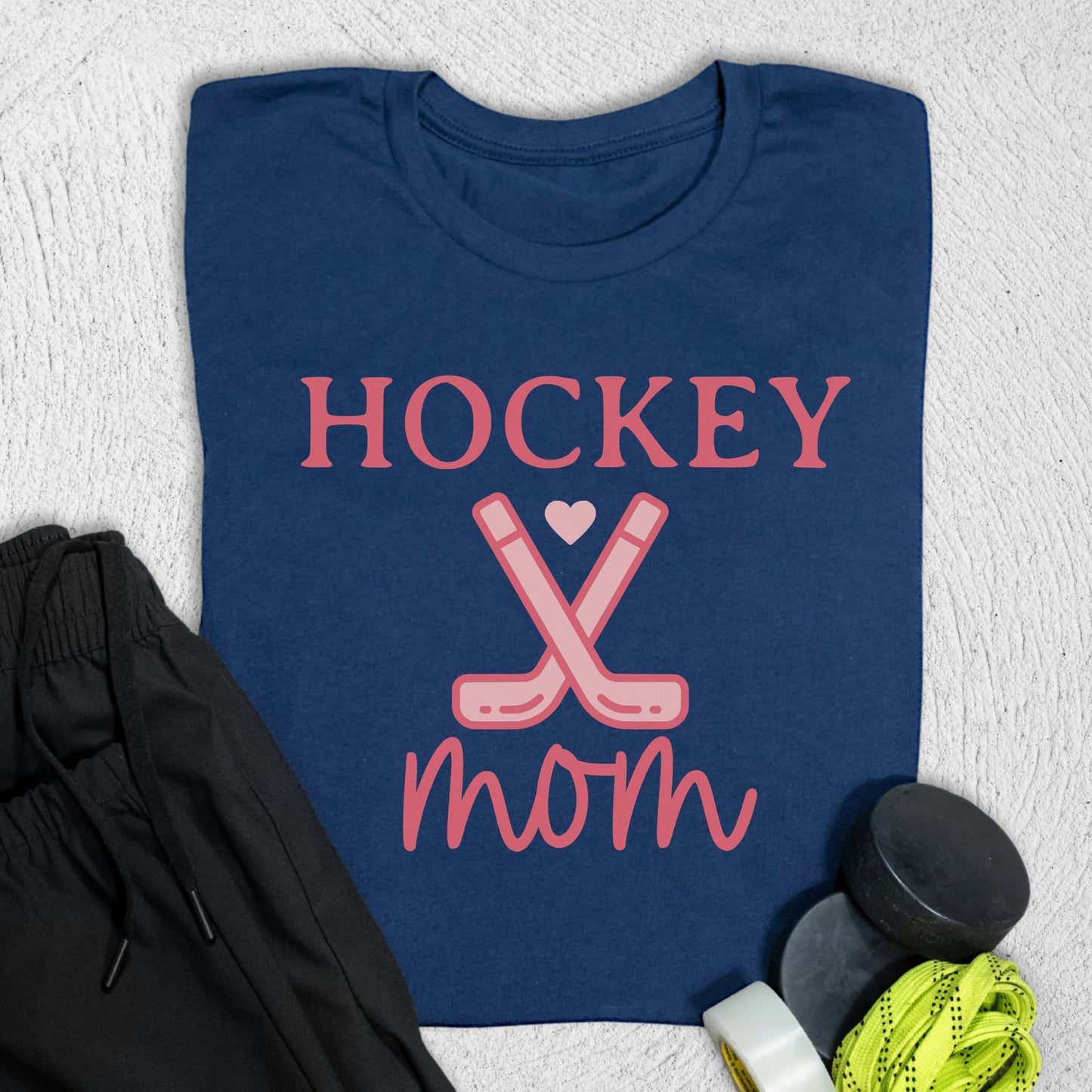 Cute Hockey Mom T-Shirt Navy / S T-Shirt