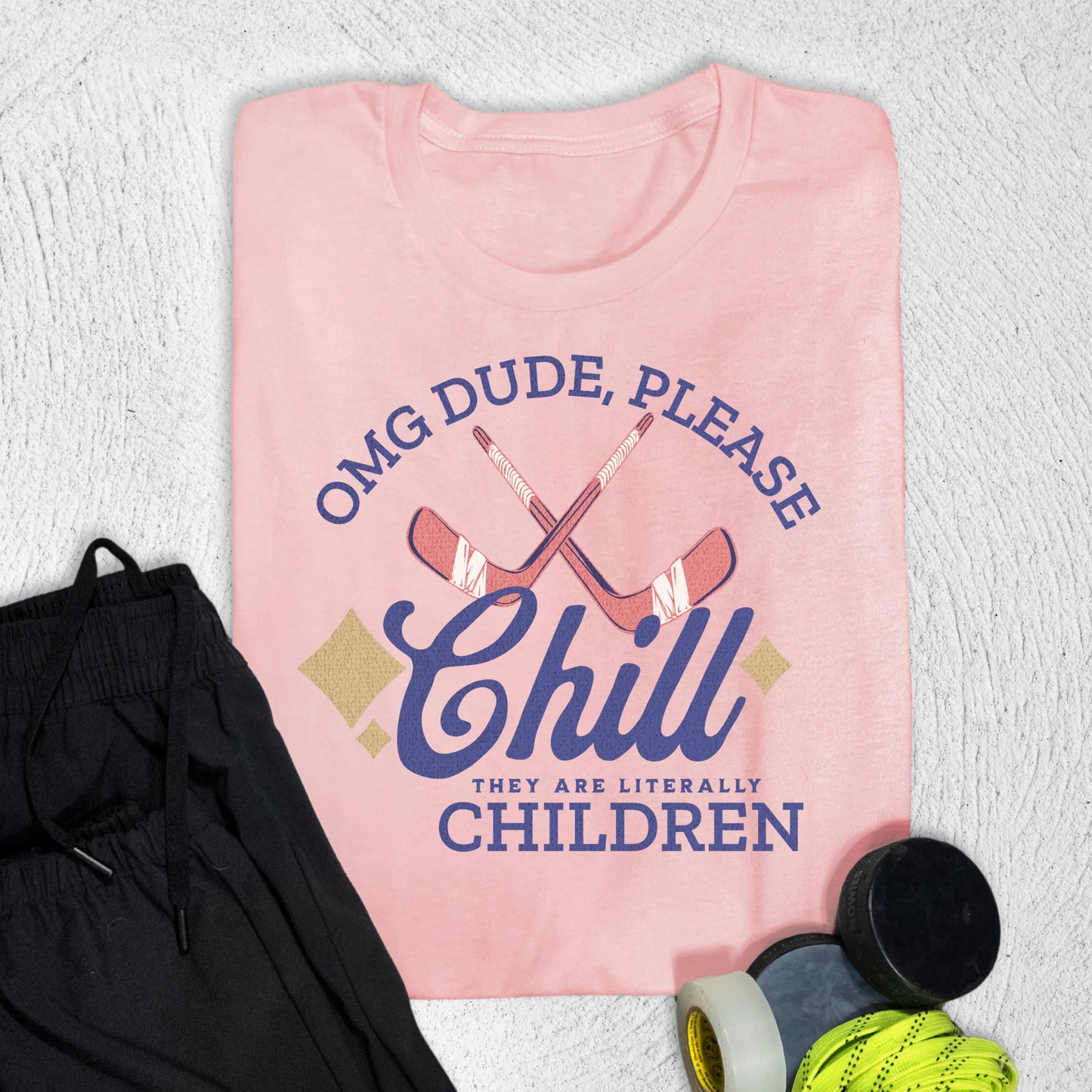 Dude Chill T-Shirt S / Pink T-Shirt