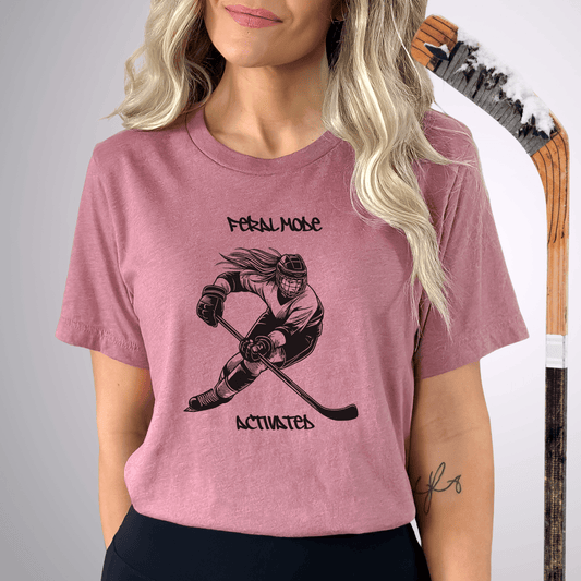 Feral Mode Activated T-Shirt Heather Mauve / S T-Shirt