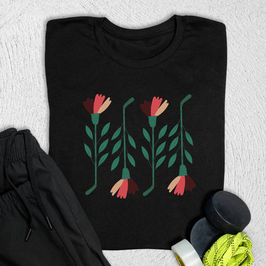 Floral T-Shirt S / Black T-Shirt