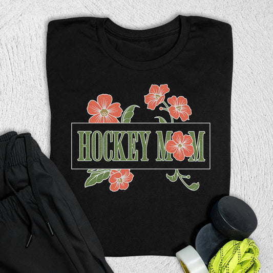 Flower Mom T-Shirt S / Black T-Shirt