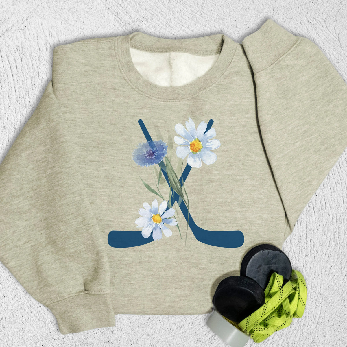 Flower Sticks Sweatshirt Oatmeal Heather / M Sweatshirt