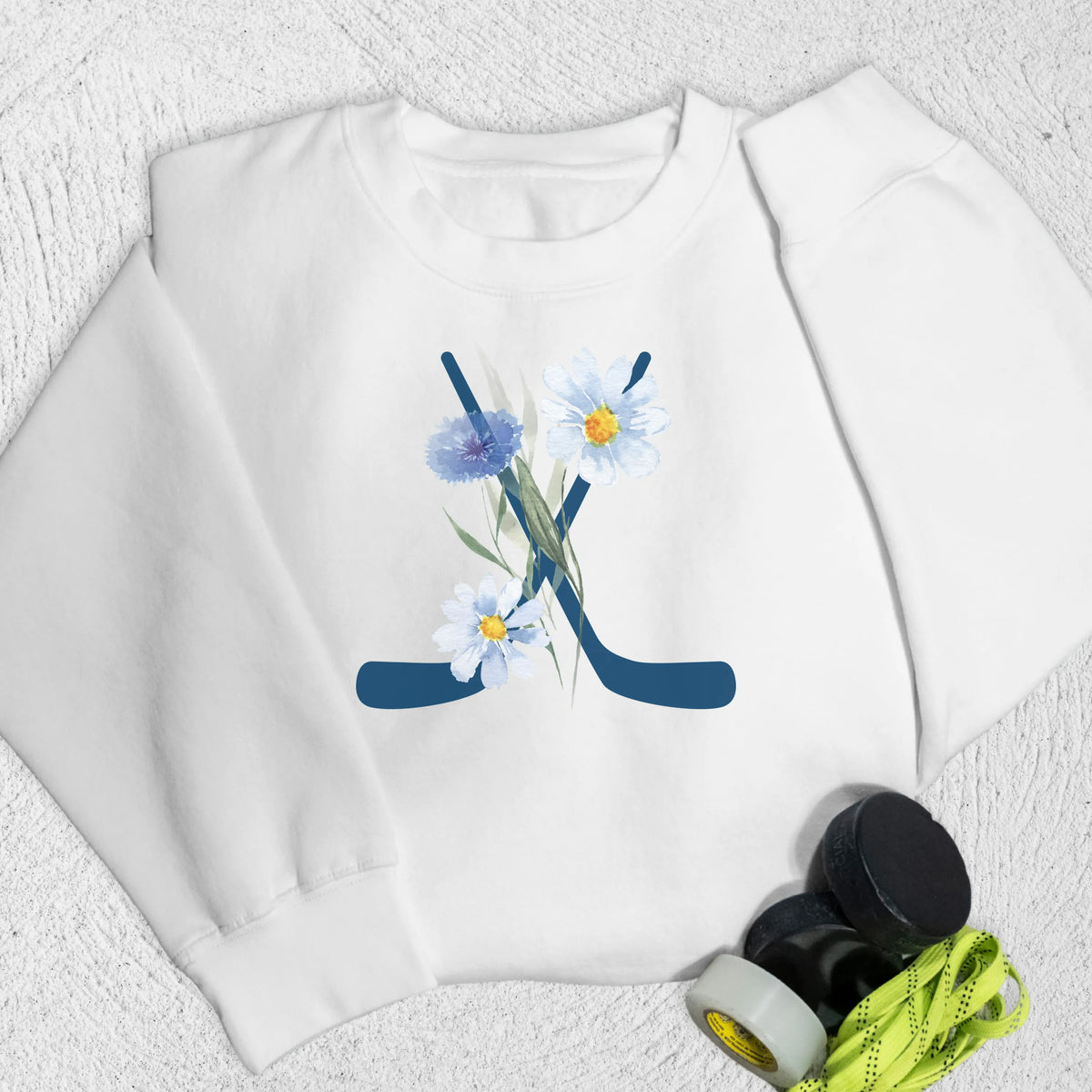 Flower Sticks Sweatshirt White / M Sweatshirt