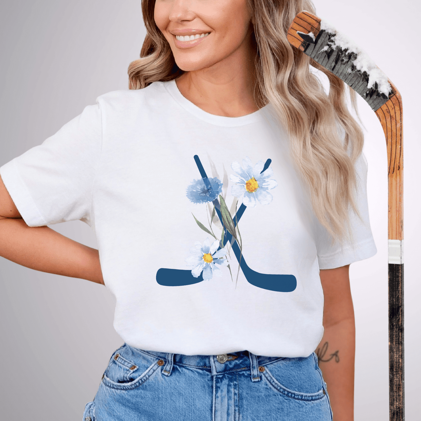 Flower Sticks T-Shirt White / S T-Shirt