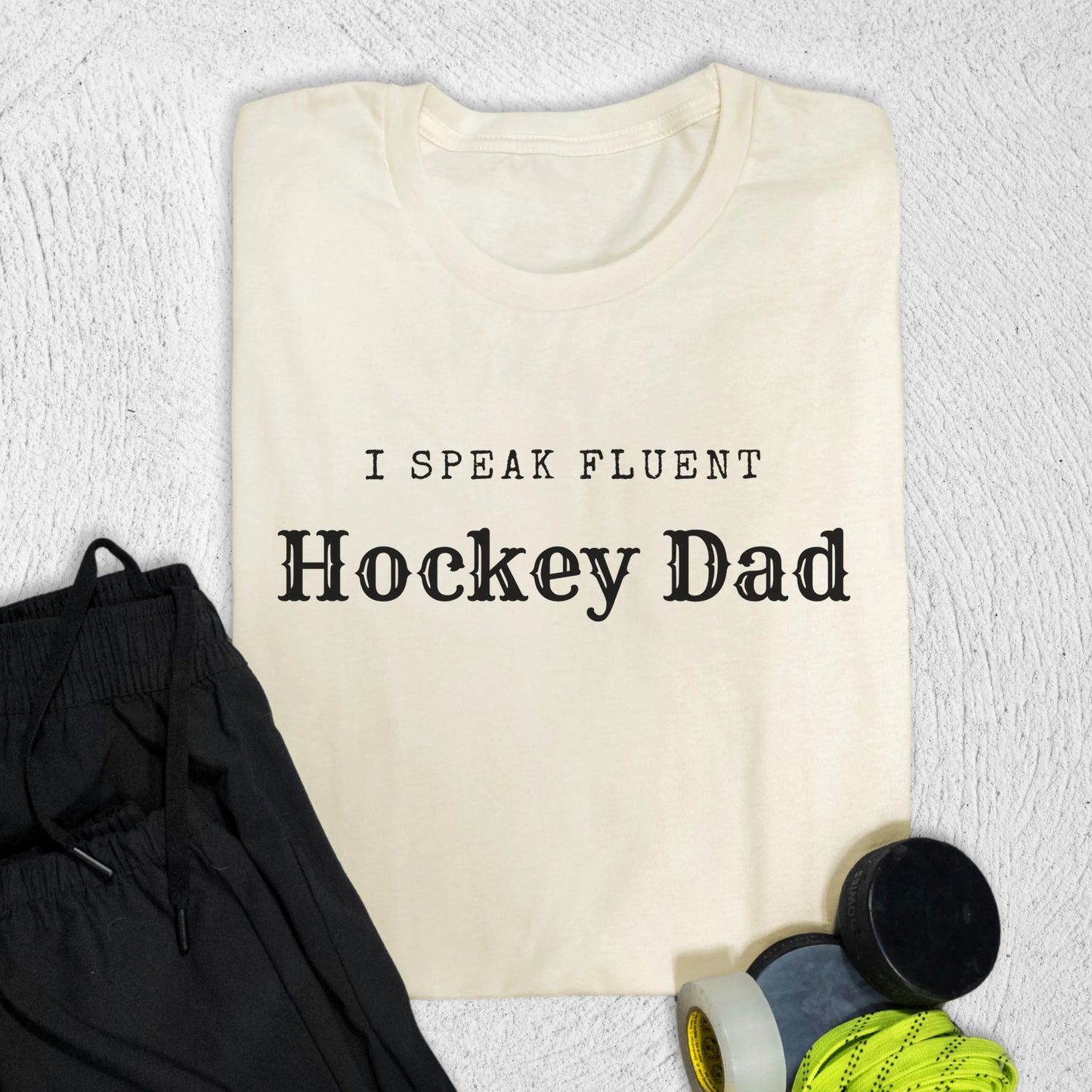 Fluent Hockey Dad T-Shirt Natural / S T-Shirt
