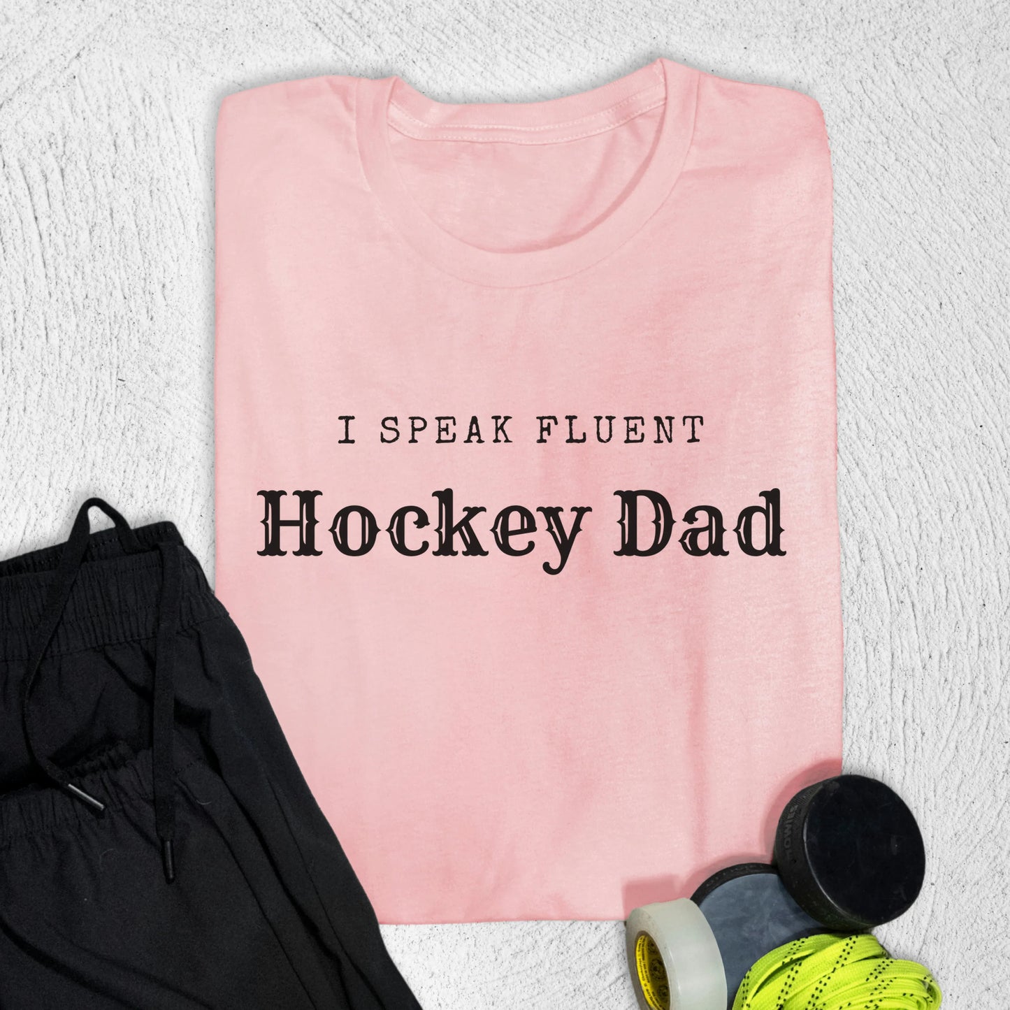 Fluent Hockey Dad T-Shirt Pink / S T-Shirt