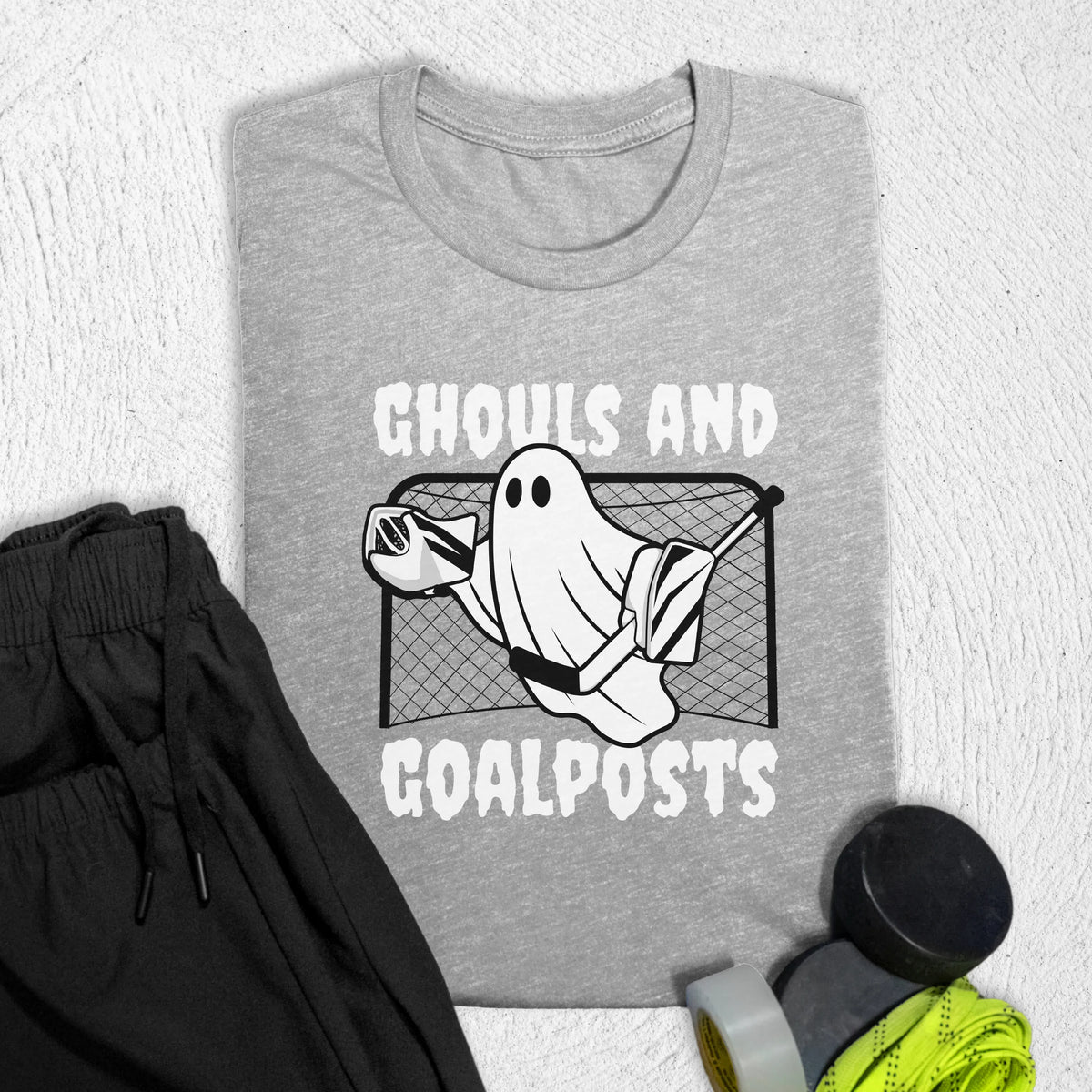 Ghouls and Goalposts T-Shirt Athletic Heather / S T-Shirt