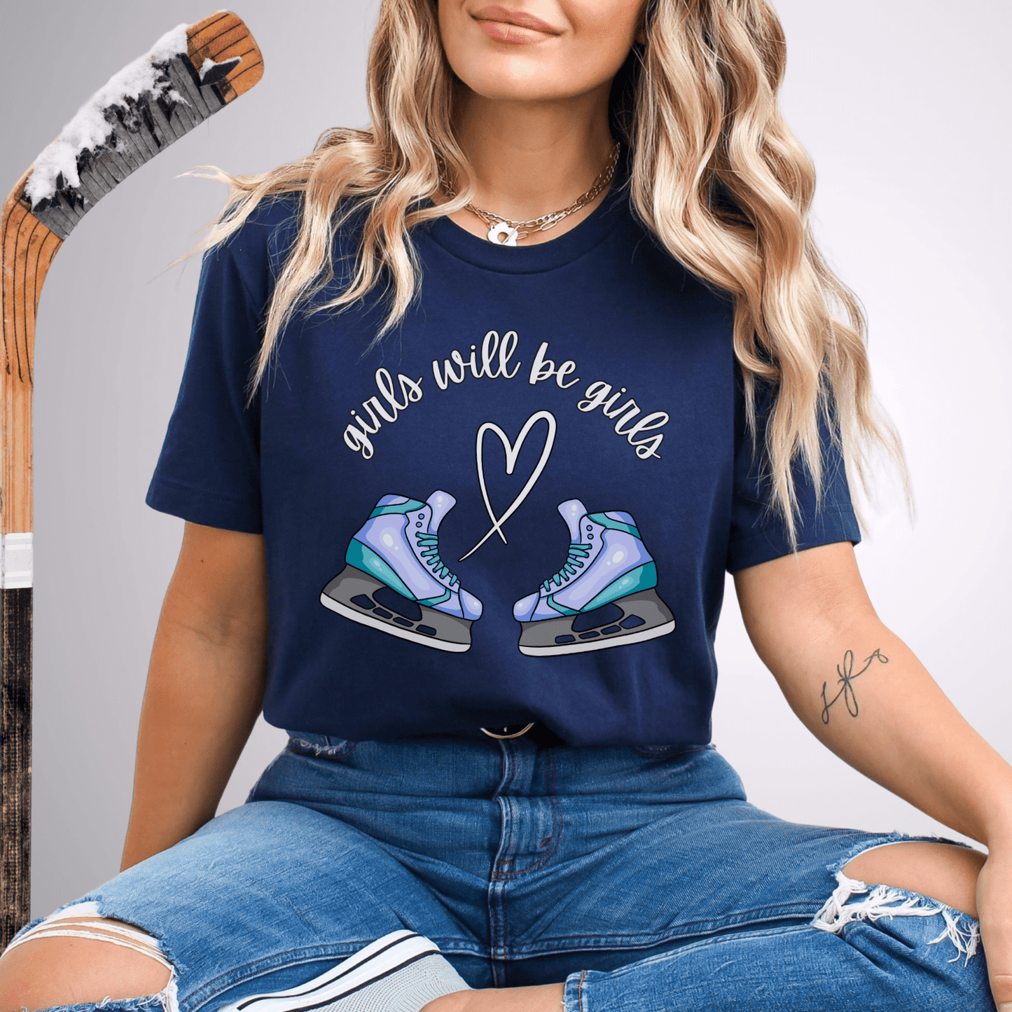 Girls Will Be Girls T-Shirt Navy / S T-Shirt