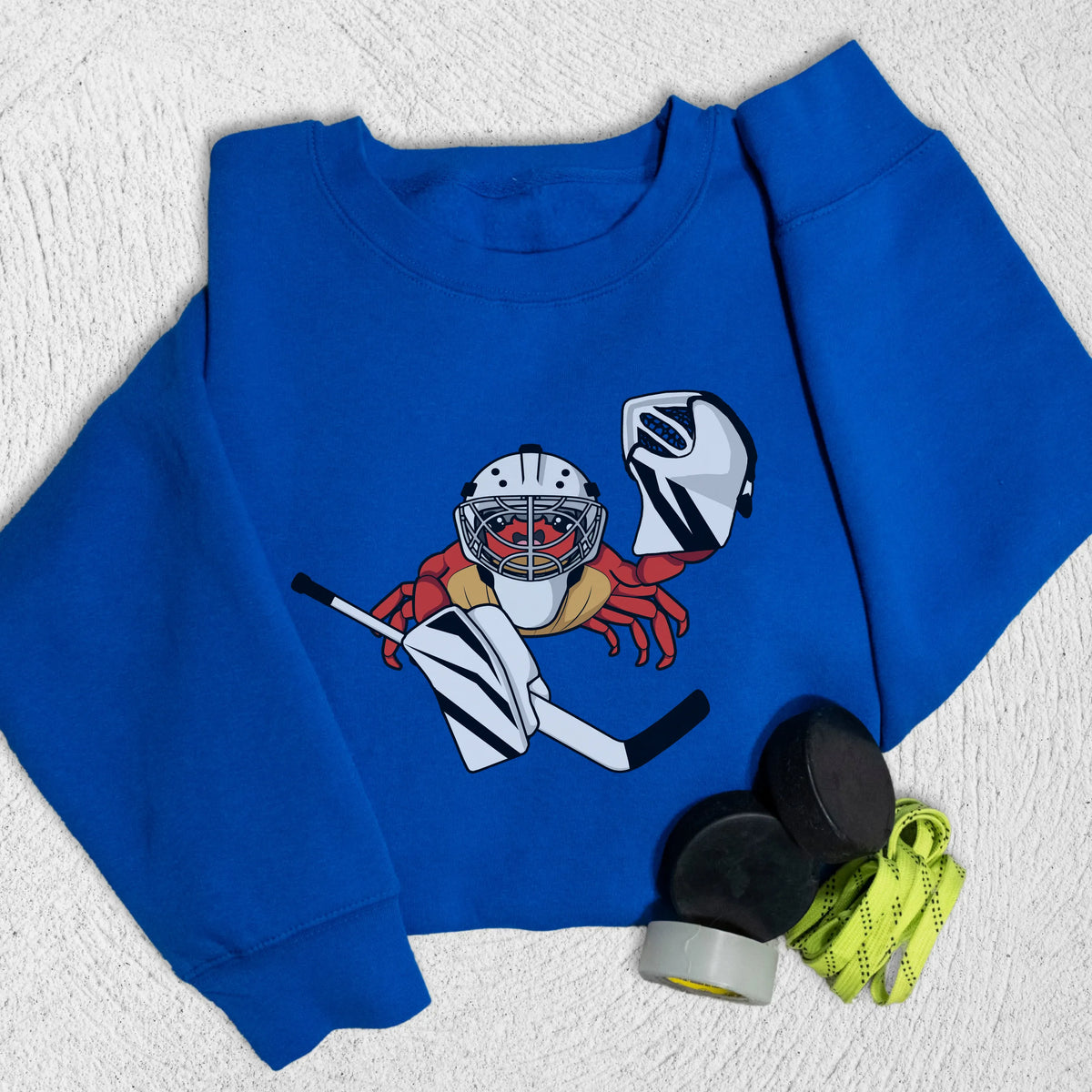 Goalie Crab Sweatshirt S / Royal Blue Sweatshirt