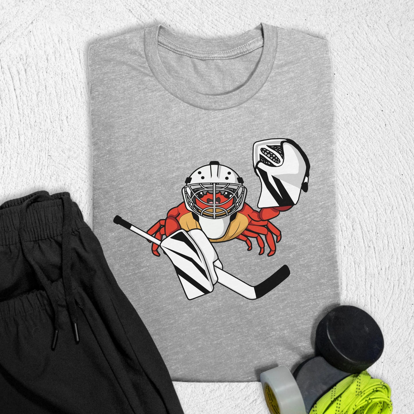 Goalie Crab T-Shirt Athletic Heather / S T-Shirt