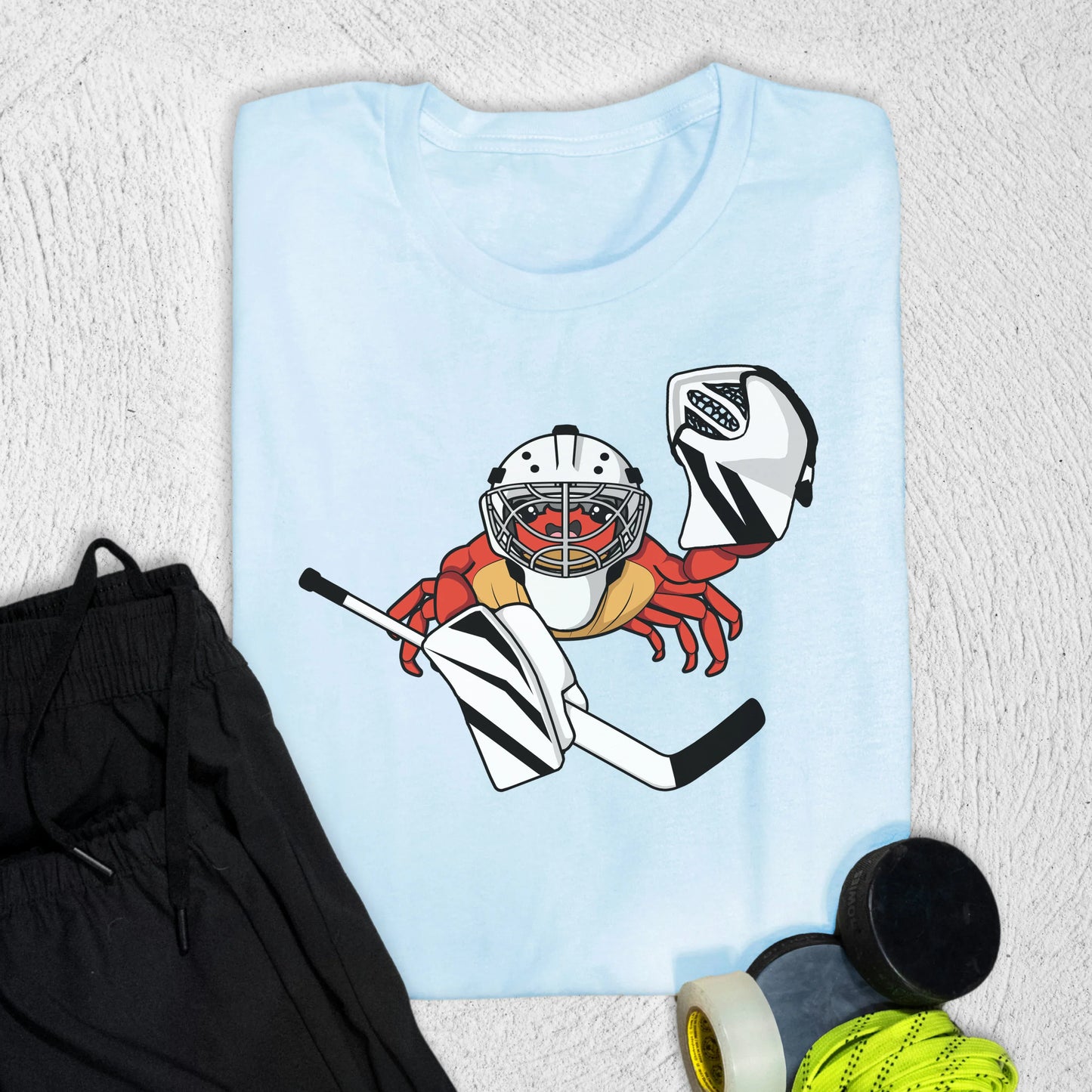 Goalie Crab T-Shirt Baby Blue / S T-Shirt