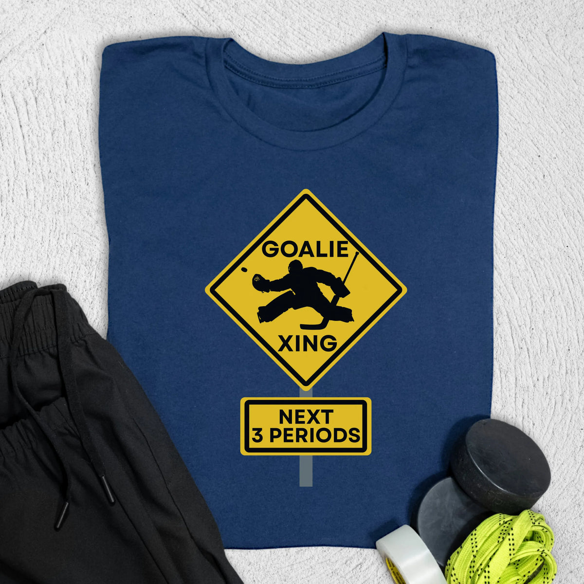 Goalie Crossing T-Shirt Navy / S T-Shirt