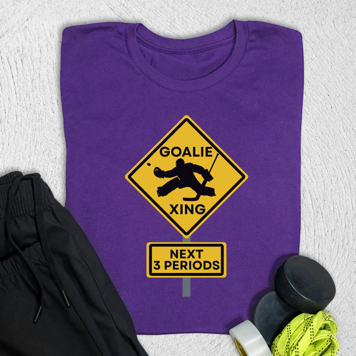 Goalie Crossing T-Shirt Team Purple / S T-Shirt