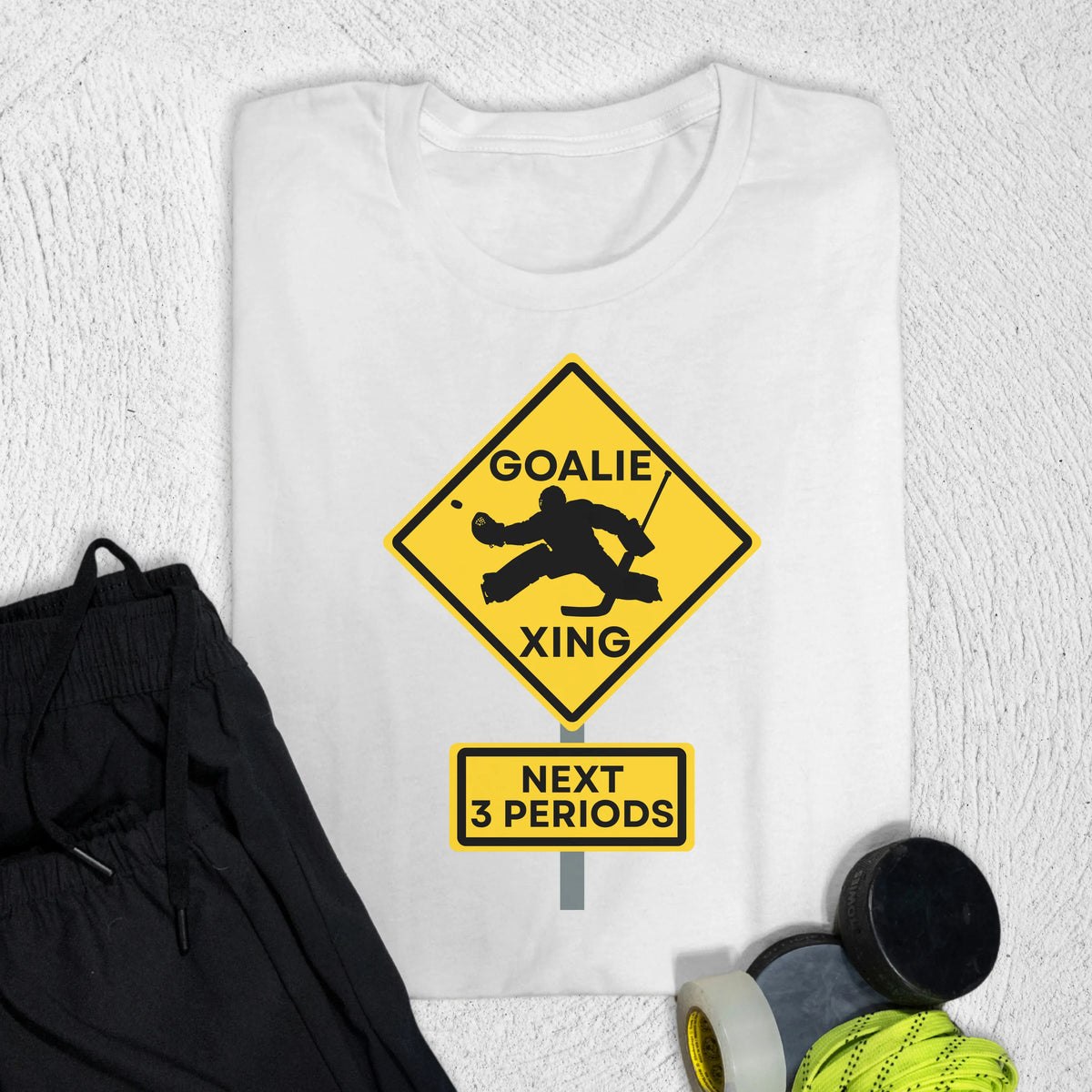 Goalie Crossing T-Shirt White / S T-Shirt