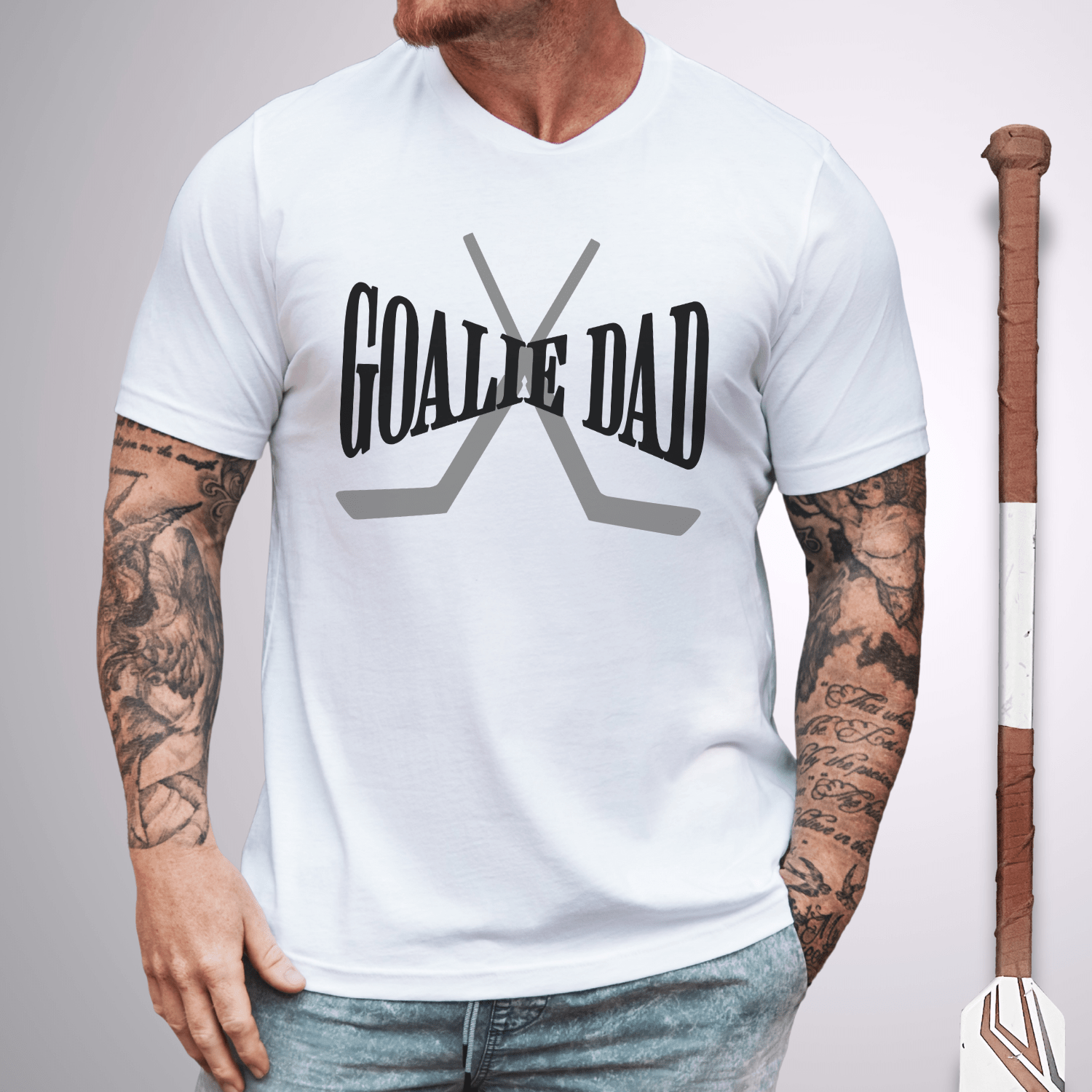 Goalie Dad T-Shirt White / S T-Shirt
