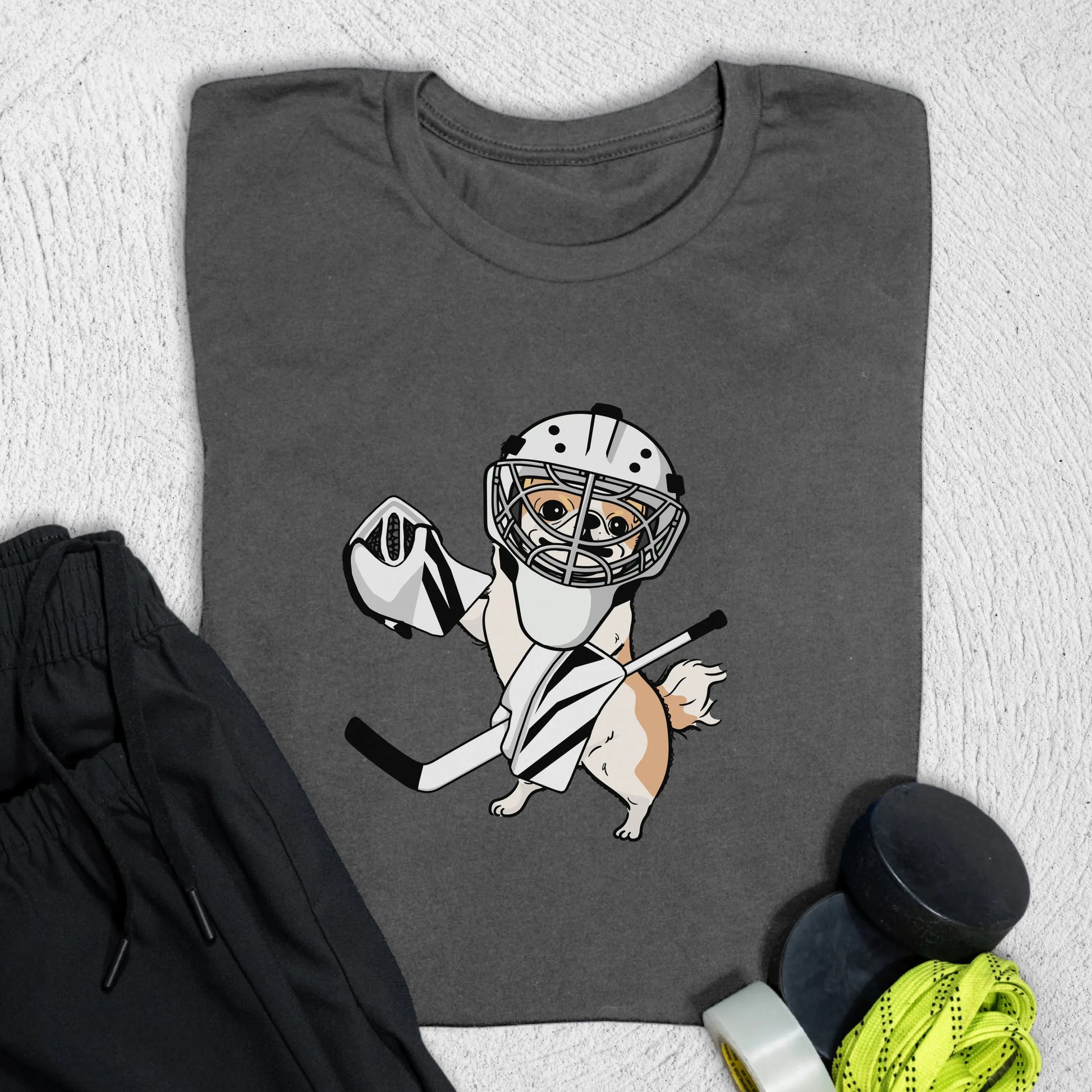Goalie Dog T-Shirt S / Asphalt T-Shirt