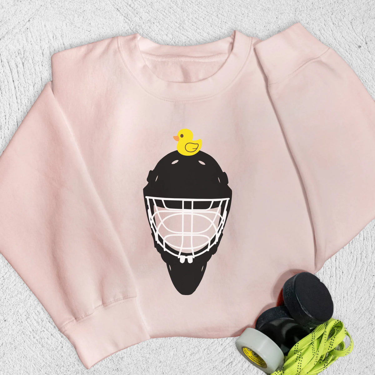 Goalie Duck Sweatshirt S / Pale Pink Sweatshirt