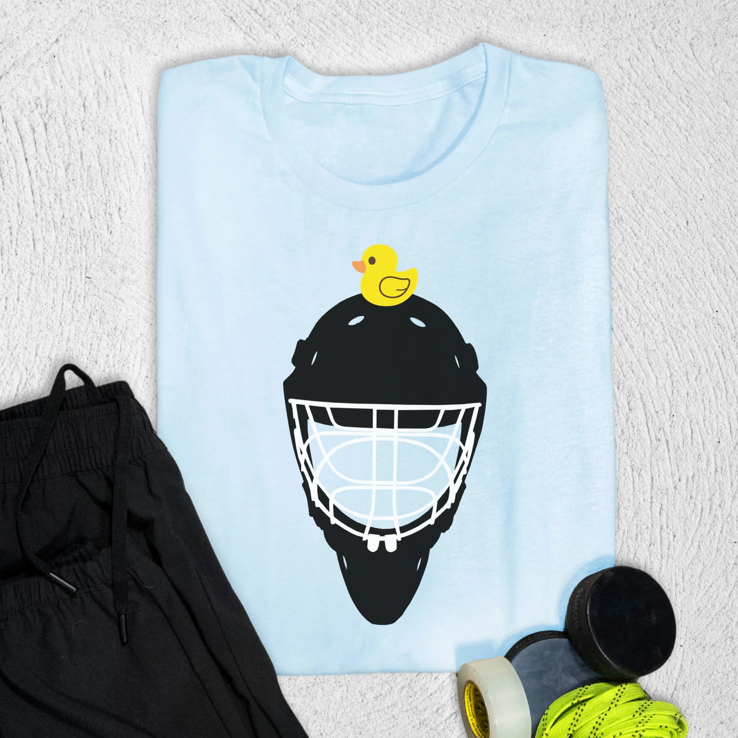 Goalie Duck T-Shirt Baby Blue / S T-Shirt