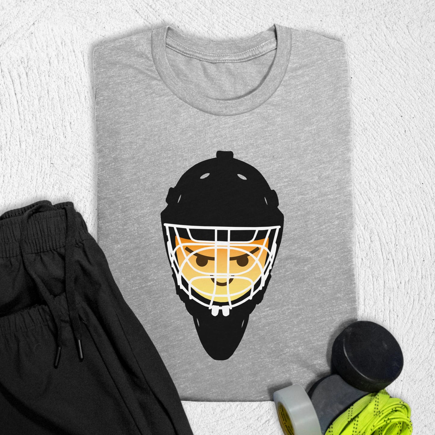 Goalie Emoji T-Shirt Athletic Heather / S T-Shirt