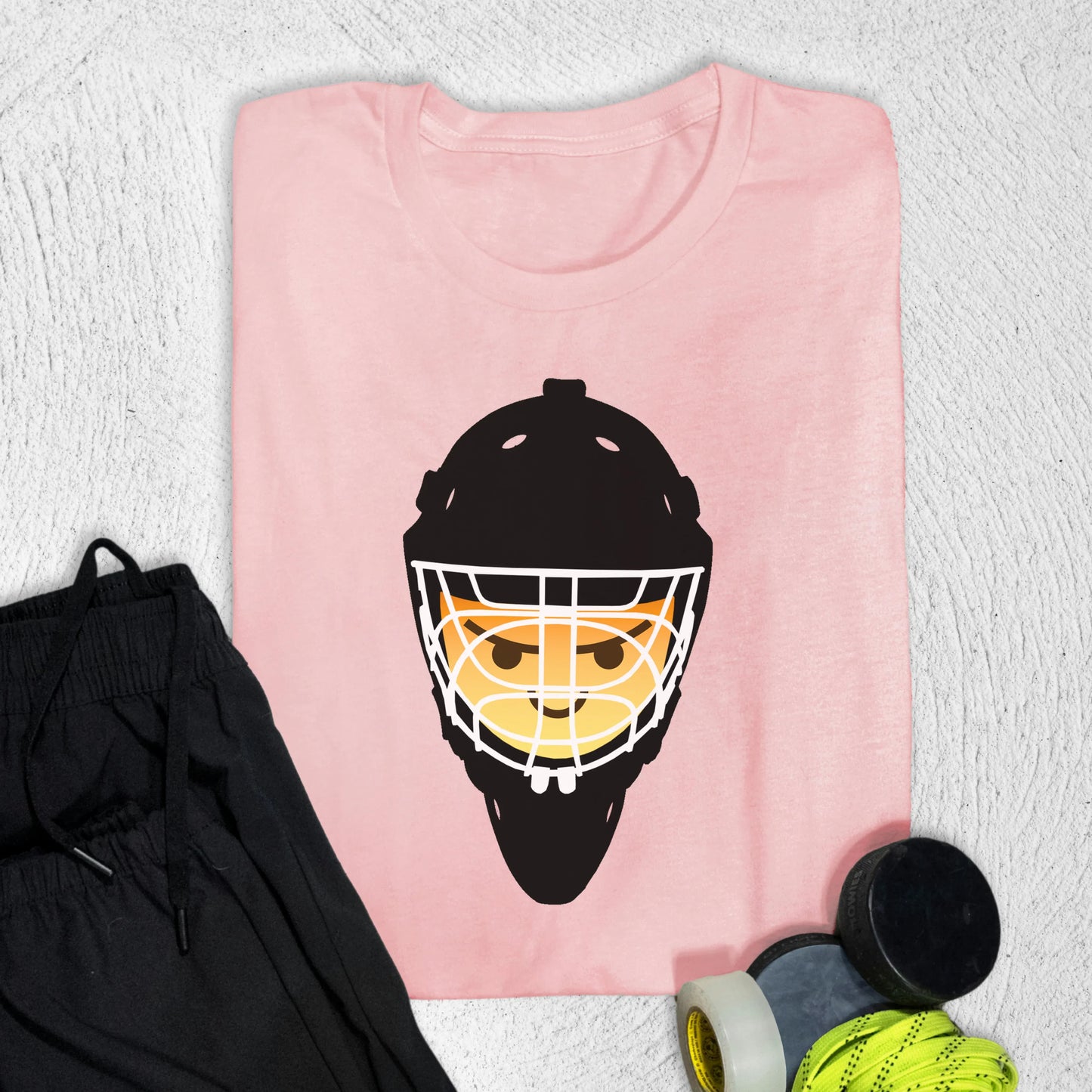 Goalie Emoji T-Shirt Pink / S T-Shirt