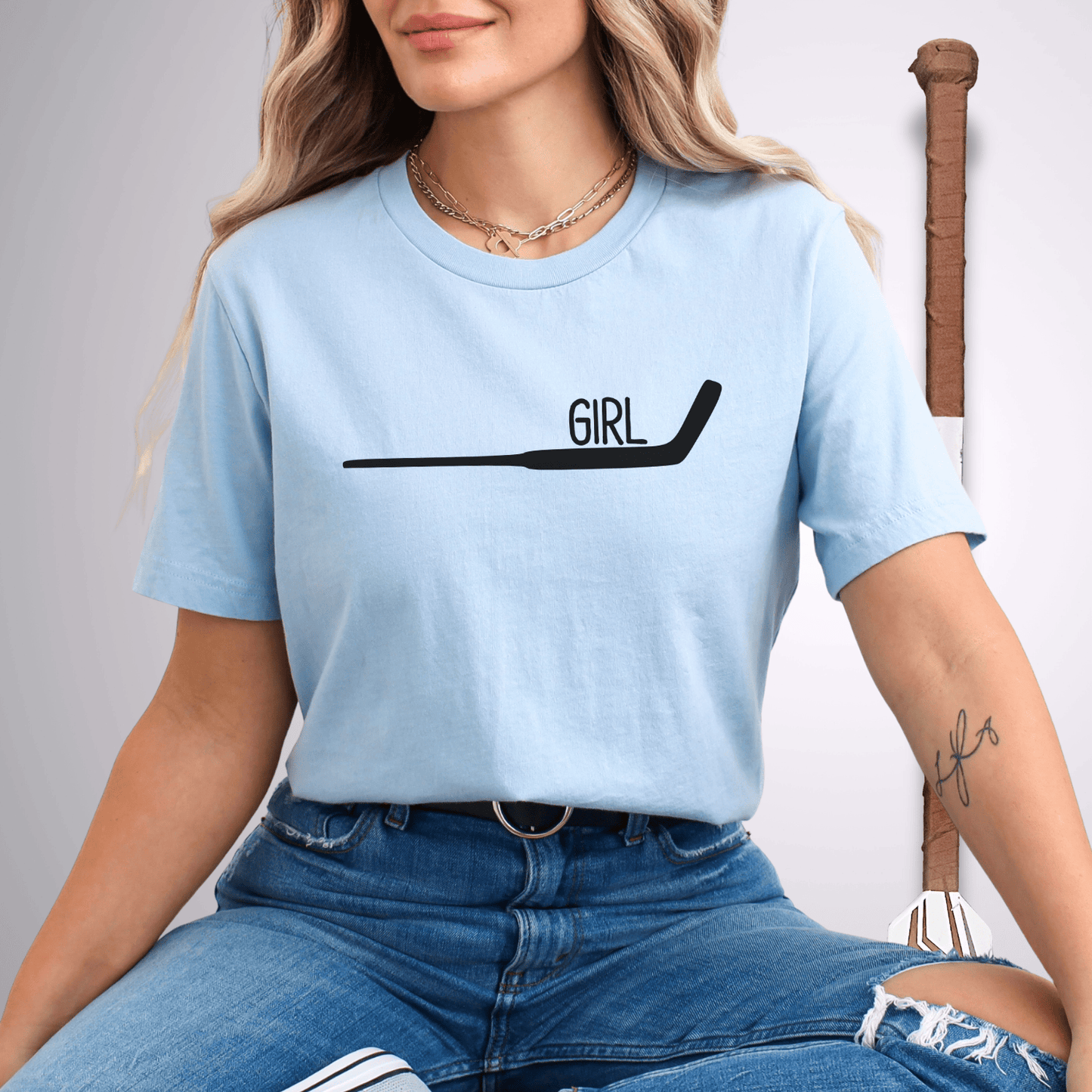 Goalie Girl T-Shirt Baby Blue / S T-Shirt
