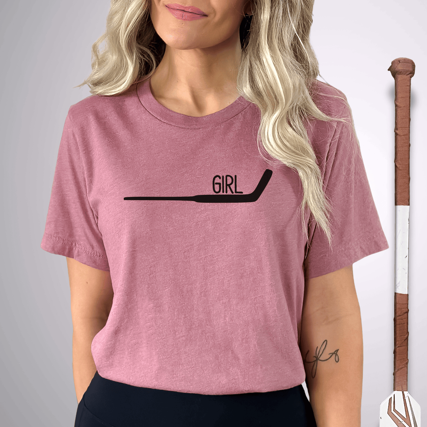 Goalie Girl T-Shirt Heather Mauve / S T-Shirt