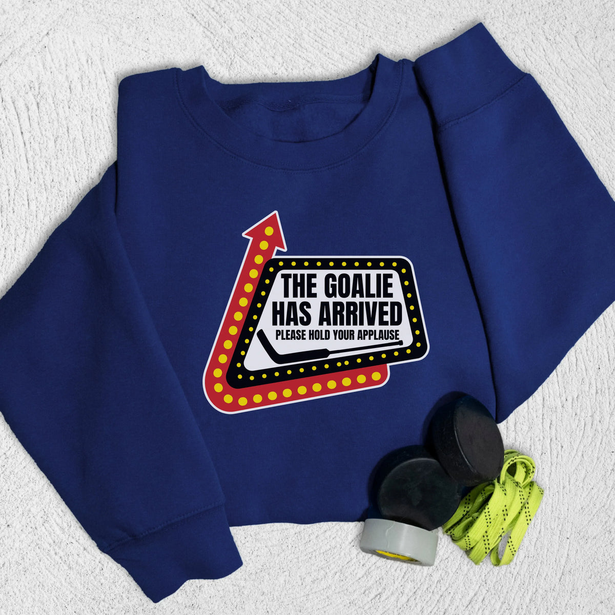 Goalie Has Arrived Sweatshirt Navy / S Sweatshirt