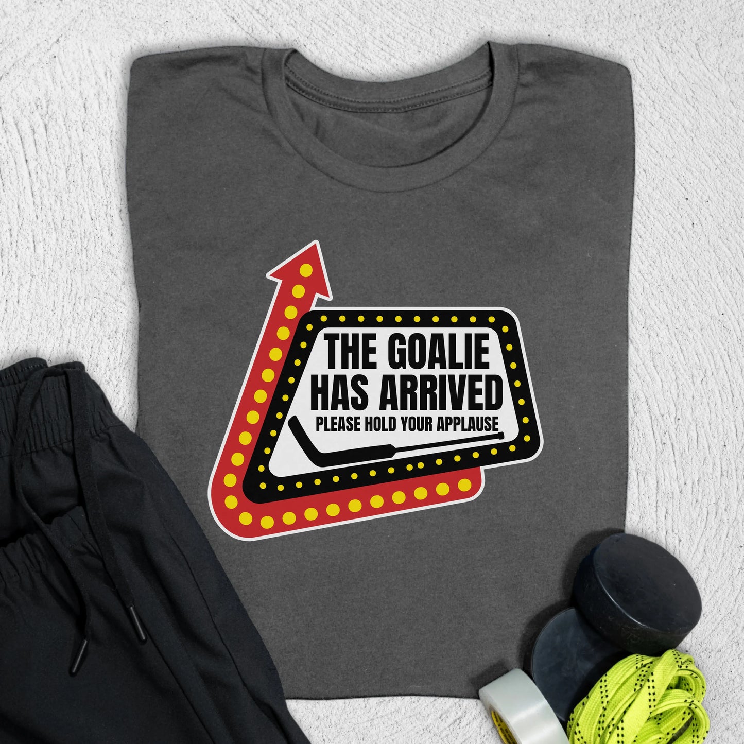 Goalie Has Arrived T-Shirt Asphalt / S T-Shirt