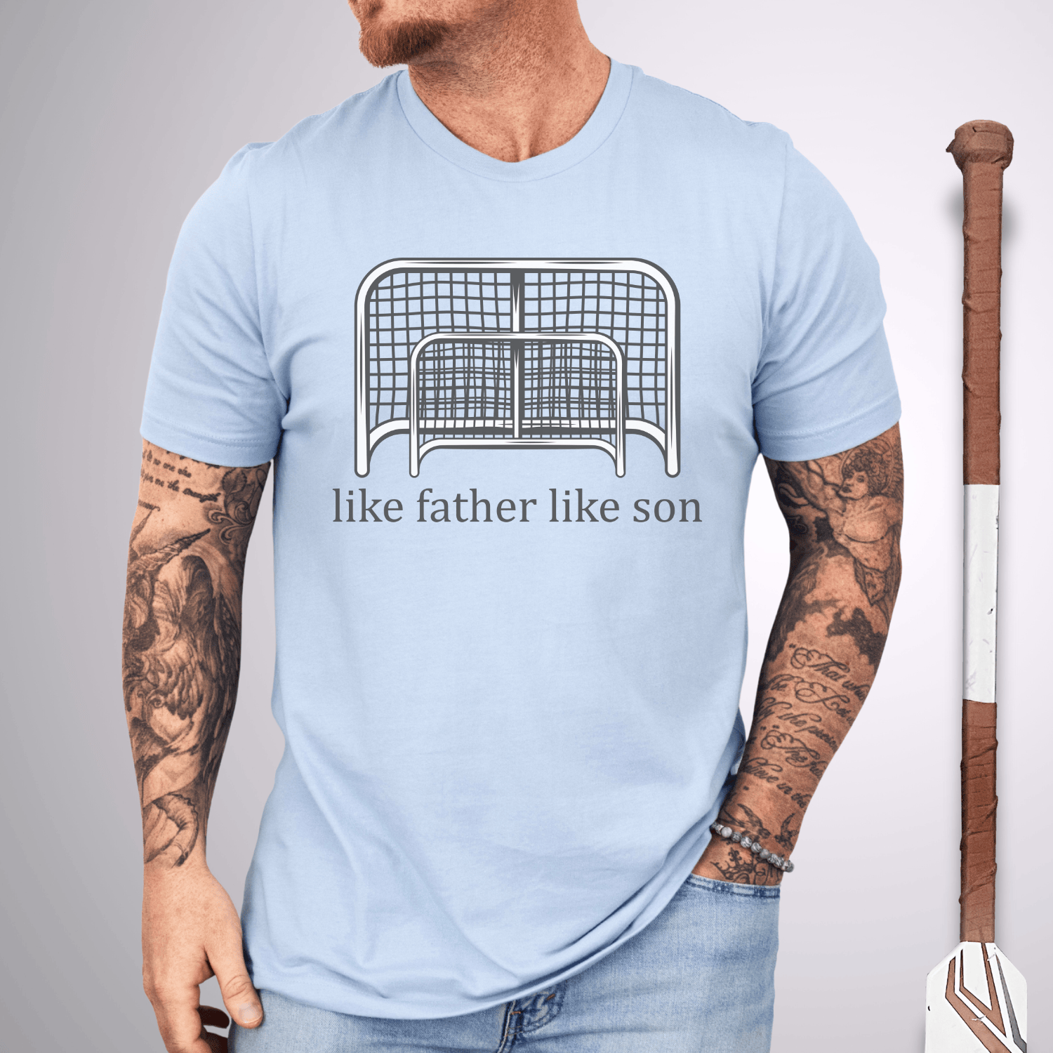 Goalie Like Father T-Shirt Baby Blue / S T-Shirt