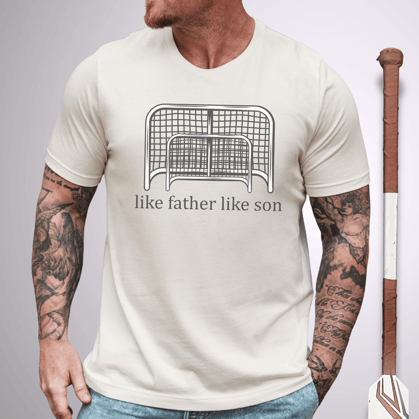Goalie Like Father T-Shirt Natural / S T-Shirt