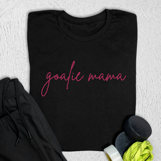 Goalie Mama T-Shirt Black / S T-Shirt