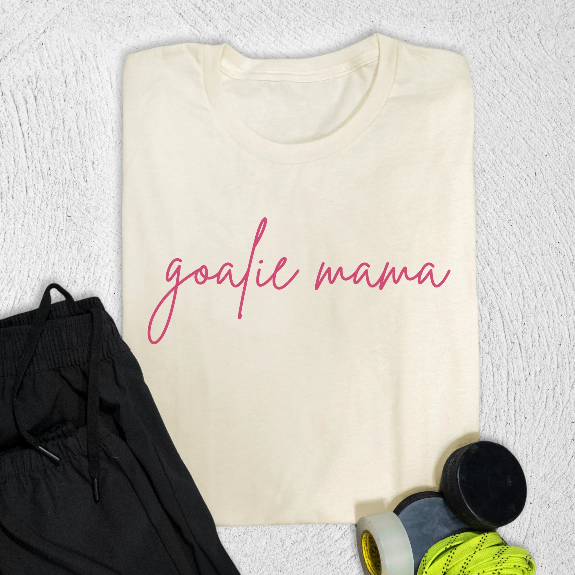 Goalie Mama T-Shirt Natural / S T-Shirt