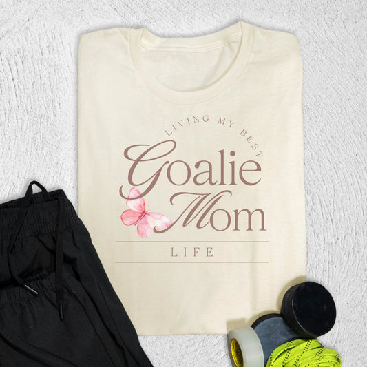 Goalie Mom Life T-Shirt Natural / S T-Shirt