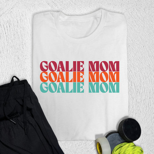 Goalie Mom x3 T-Shirt White / S T-Shirt