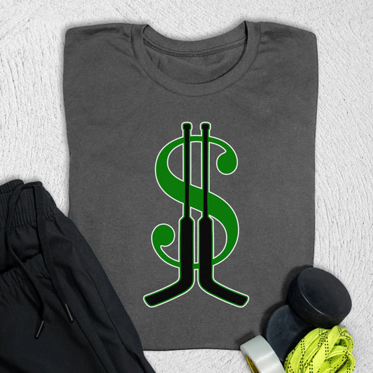 Goalie Money Sticks T-Shirt S / Asphalt T-Shirt