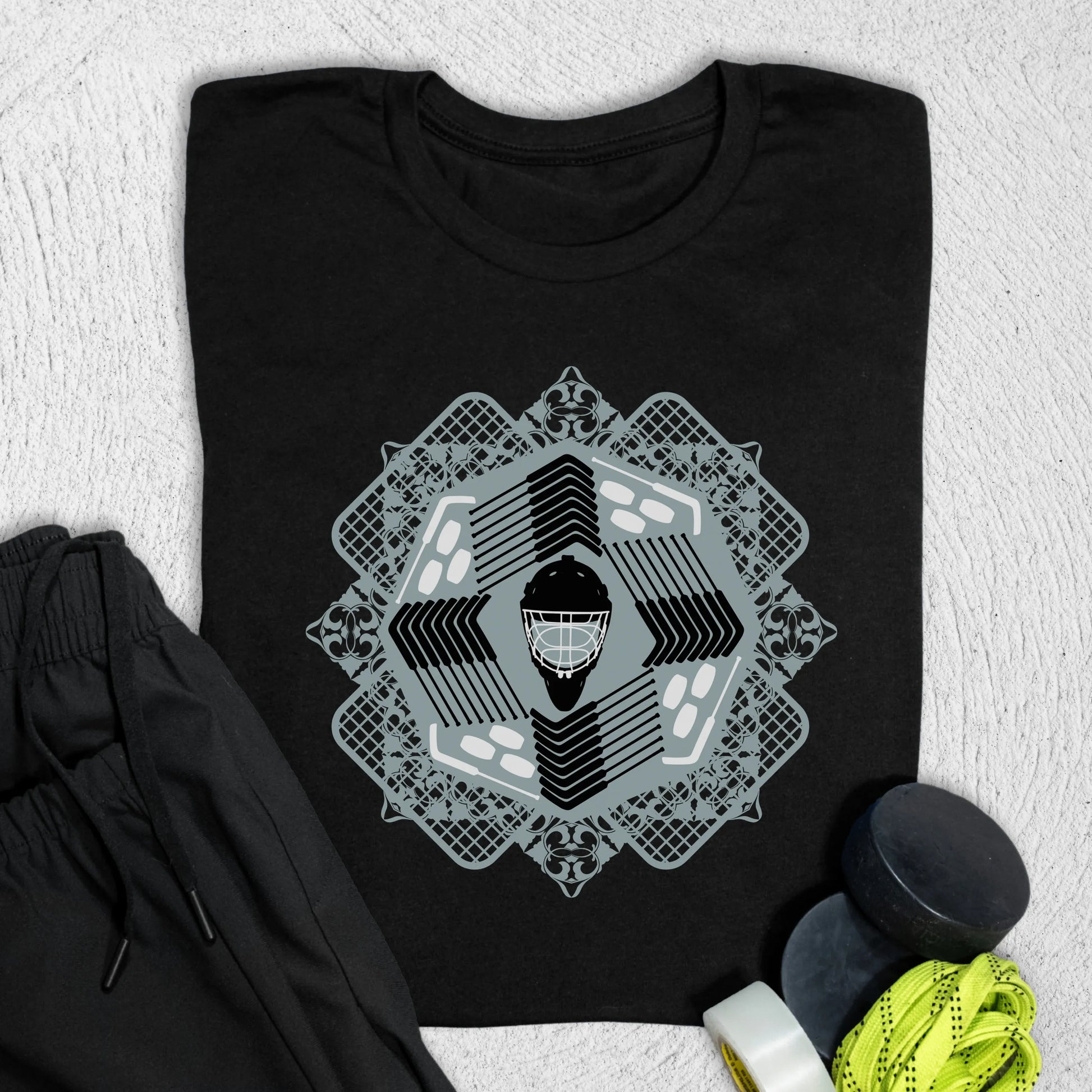 Goalie Pattern T-Shirt Black / S T-Shirt