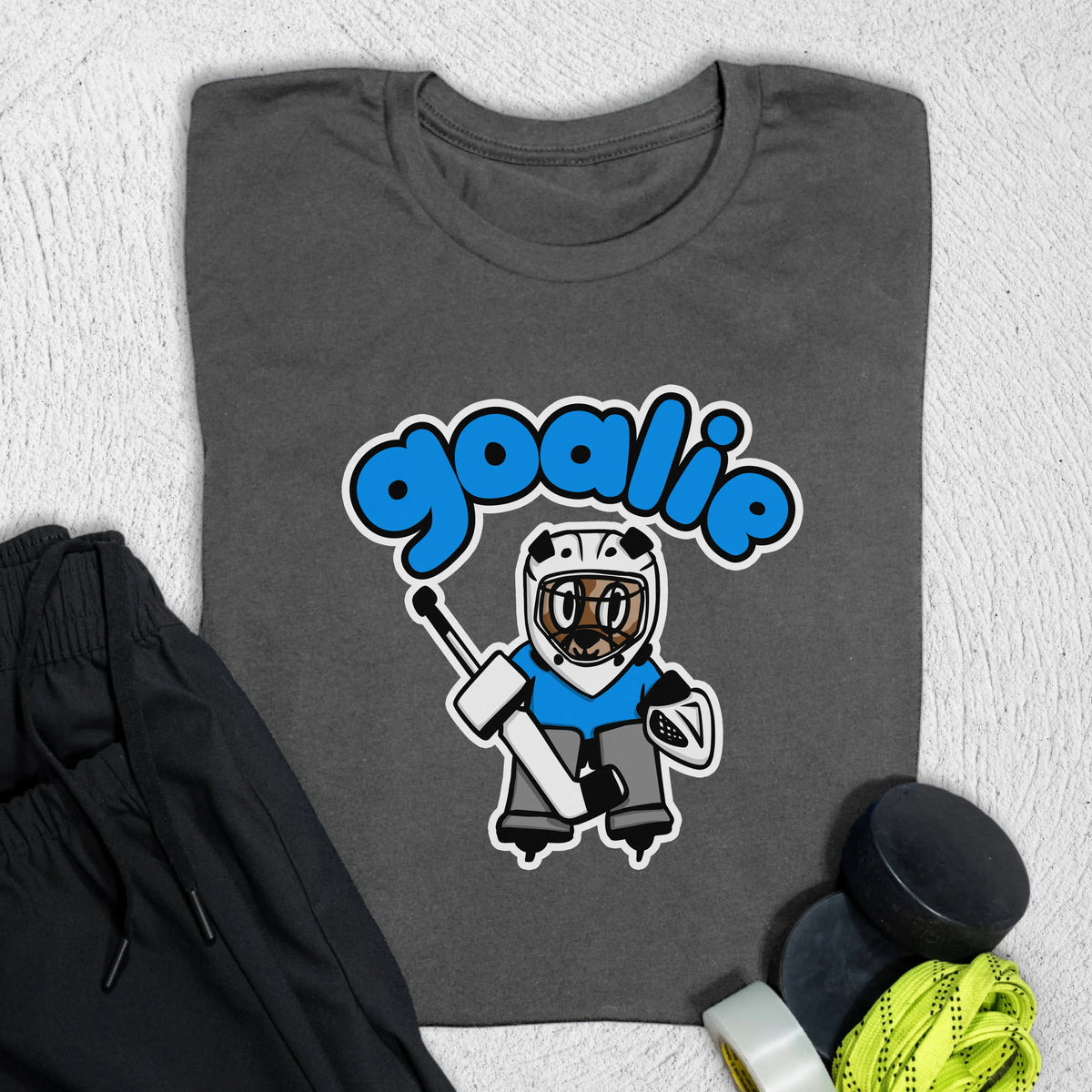Goalie Pup T-Shirt S / Asphalt T-Shirt