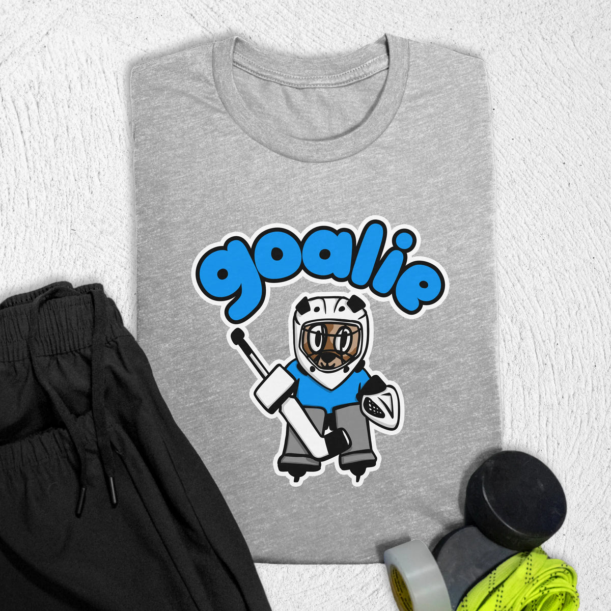 Goalie Pup T-Shirt S / Athletic Heather T-Shirt