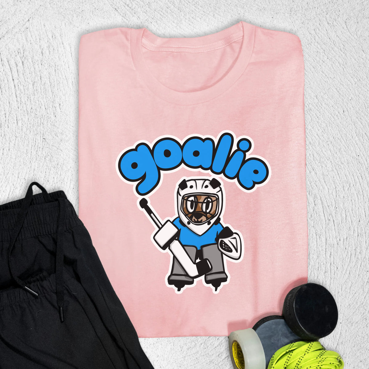 Goalie Pup T-Shirt S / Pink T-Shirt