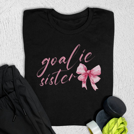 Goalie Sister T-Shirt Black / S T-Shirt