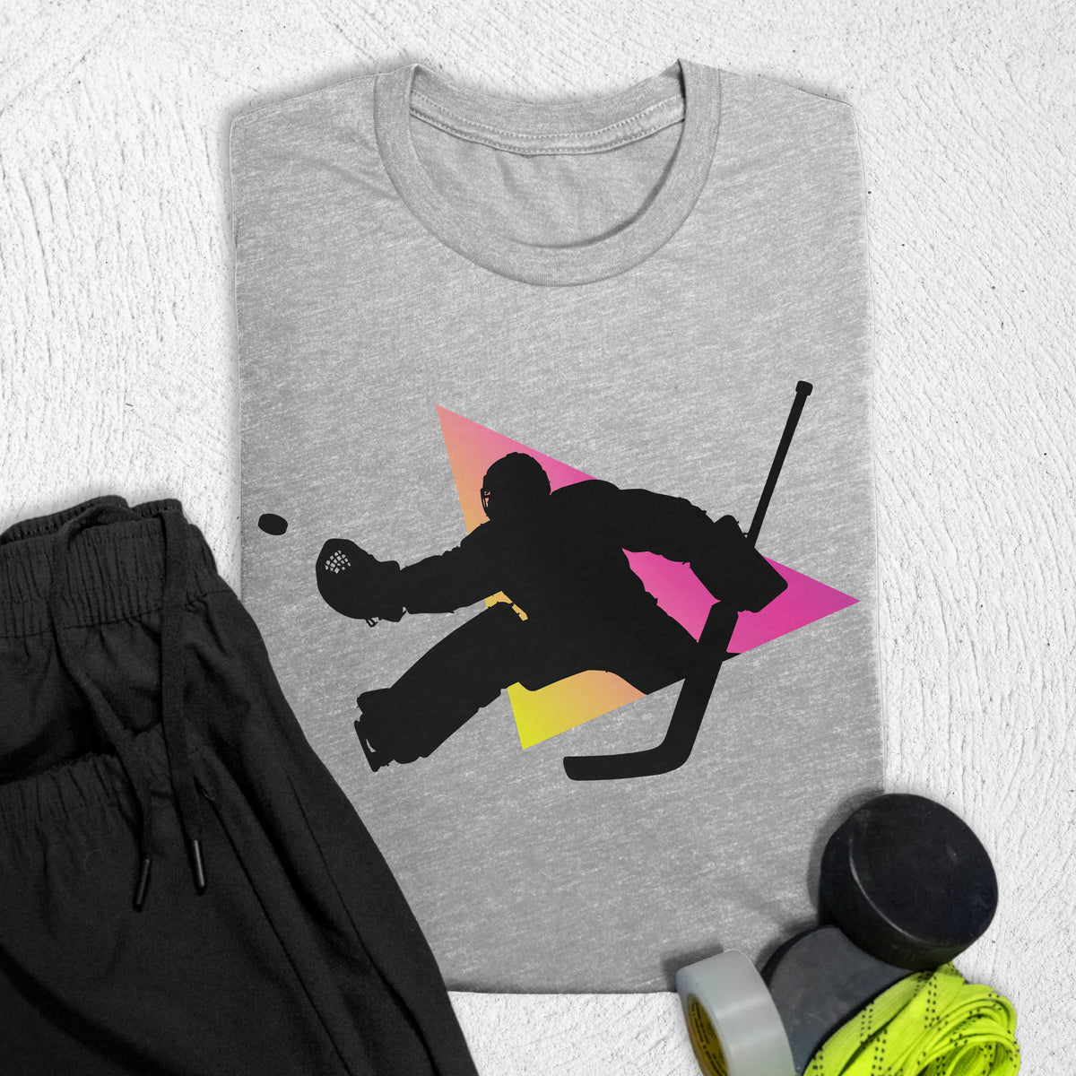 Goalie Triangle T-Shirt Athletic Heather / S T-Shirt